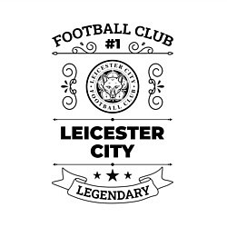 Свитшот хлопковый мужской Leicester City: Football Club Number 1 Legendary, цвет: белый — фото 2