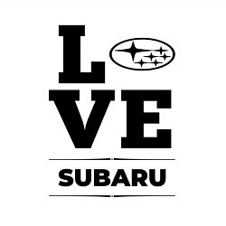 Свитшот хлопковый мужской Subaru Love Classic, цвет: белый — фото 2