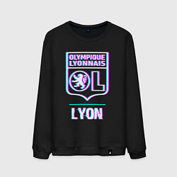 Мужской свитшот Lyon FC в стиле Glitch