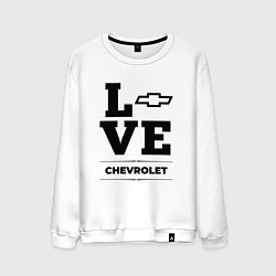 Свитшот хлопковый мужской Chevrolet Love Classic, цвет: белый