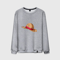 Свитшот хлопковый мужской LUFFY HAT, цвет: меланж