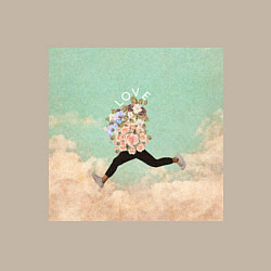 Свитшот хлопковый мужской Воздушная любовь, цвет: миндальный — фото 2