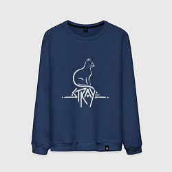 Свитшот хлопковый мужской Stray Life, цвет: тёмно-синий