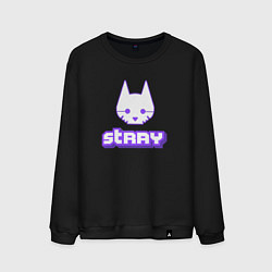 Свитшот хлопковый мужской Stray x Twitch, цвет: черный