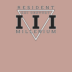 Свитшот хлопковый мужской Резидент III тысячелетия XXI века, цвет: пыльно-розовый — фото 2