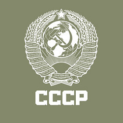 Свитшот хлопковый мужской Герб СССР, цвет: авокадо — фото 2