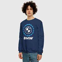 Свитшот хлопковый мужской BMW в стиле Top Gear, цвет: тёмно-синий — фото 2