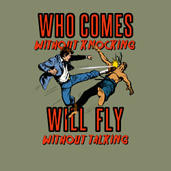 Свитшот хлопковый мужской Good knockout, цвет: авокадо — фото 2