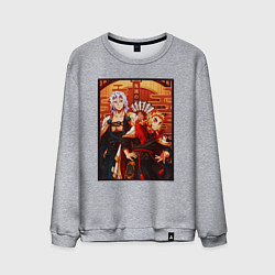 Мужской свитшот Тенген и Ренгоку красивые - Клинок рассекающий дем