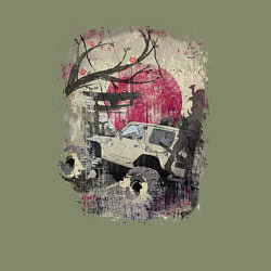 Свитшот хлопковый мужской Бездорожье Азия, цвет: авокадо — фото 2