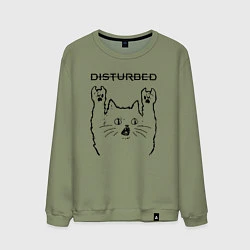 Мужской свитшот Disturbed - rock cat