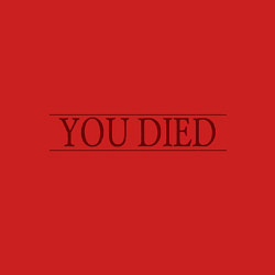 Свитшот хлопковый мужской Dark Souls - You Died, цвет: красный — фото 2