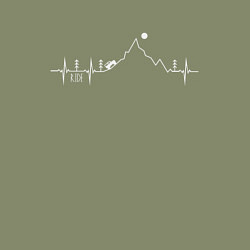 Свитшот хлопковый мужской Ride offroad line, цвет: авокадо — фото 2