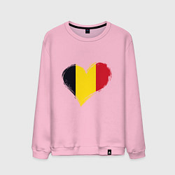 Мужской свитшот Сердце - Бельгия