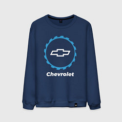 Свитшот хлопковый мужской Chevrolet в стиле Top Gear, цвет: тёмно-синий