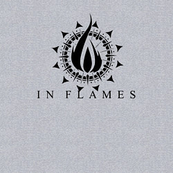 Свитшот хлопковый мужской In flames - rock, цвет: меланж — фото 2