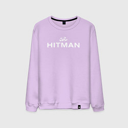 Свитшот хлопковый мужской Hitman - лого, цвет: лаванда