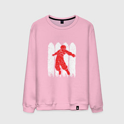 Свитшот хлопковый мужской Космонавт СССР, цвет: светло-розовый