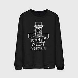 Свитшот хлопковый мужской Kanye west - kanye west yeezus, цвет: черный