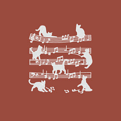 Свитшот хлопковый мужской Cats Music, цвет: кирпичный — фото 2