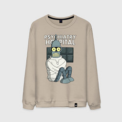 Свитшот хлопковый мужской Bender - hospital, цвет: миндальный