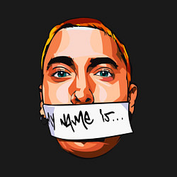 Свитшот хлопковый мужской My name is - Eminem, цвет: черный — фото 2