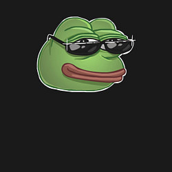Свитшот хлопковый мужской Пепе в очках, цвет: черный — фото 2