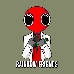 Свитшот хлопковый мужской Радужные друзья - Красный, цвет: авокадо — фото 2