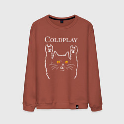 Мужской свитшот Coldplay rock cat