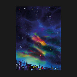 Свитшот хлопковый мужской Звездная рапсодия, цвет: черный — фото 2