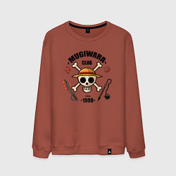 Свитшот хлопковый мужской Mugiwara club, цвет: кирпичный