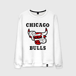 Свитшот хлопковый мужской Chicago Bulls SWAG, цвет: белый