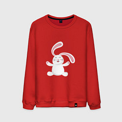 Свитшот хлопковый мужской Happy Rabbit, цвет: красный