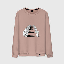 Мужской свитшот Человек бензопила - Космонавты