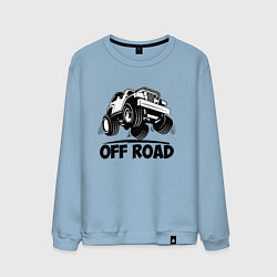 Свитшот хлопковый мужской Off road - Jeep Chrysler, цвет: мягкое небо