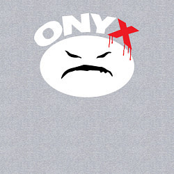 Свитшот хлопковый мужской Onyx logo white, цвет: меланж — фото 2