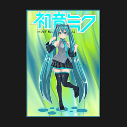 Свитшот хлопковый мужской Хацунэ Мику, цвет: черный — фото 2