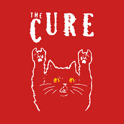 Свитшот хлопковый мужской The Cure rock cat, цвет: красный — фото 2