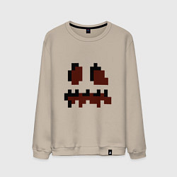 Мужской свитшот Лицо тыквы - Хеллоуин - Майнкрафт