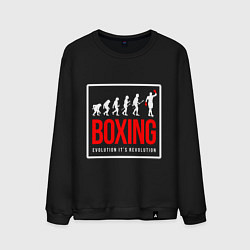 Мужской свитшот Boxing evolution its revolution