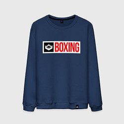 Свитшот хлопковый мужской Ring of boxing, цвет: тёмно-синий