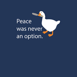 Свитшот хлопковый мужской Peace was never an option!, цвет: тёмно-синий — фото 2