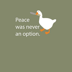 Свитшот хлопковый мужской Peace was never an option!, цвет: авокадо — фото 2