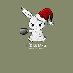 Свитшот хлопковый мужской Bunny its too early, цвет: авокадо — фото 2