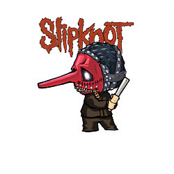 Свитшот хлопковый мужской Slipknot mask art, цвет: белый — фото 2