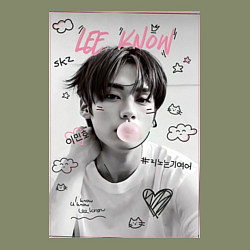 Свитшот хлопковый мужской Lee Know Stray Kids, цвет: авокадо — фото 2