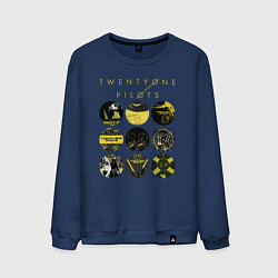 Мужской свитшот Twenty One Pilots коллаж