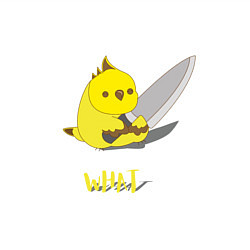 Свитшот хлопковый мужской Chicken with a knife, цвет: белый — фото 2