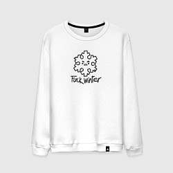 Мужской свитшот Снежинка ненавидящая зиму