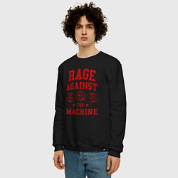 Свитшот хлопковый мужской Rage Against the Machine красный, цвет: черный — фото 2